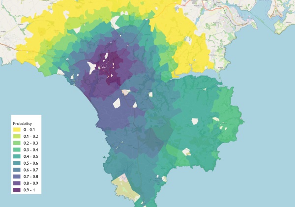 Example polygon catchment
